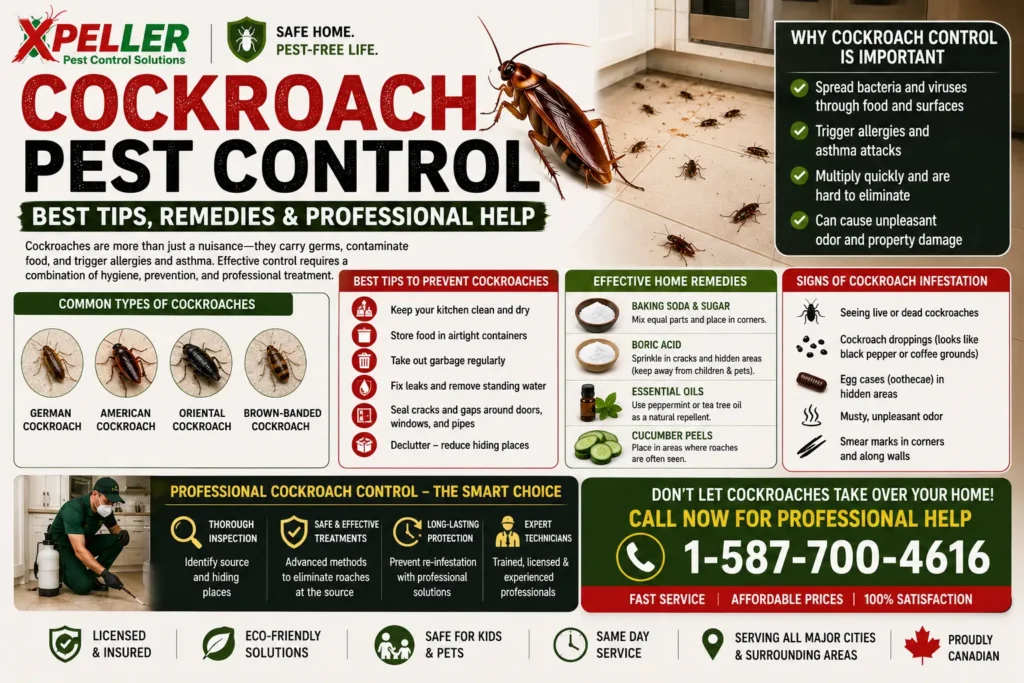 Cockroach Pest Control Best Tips, Remedies & Professional Help