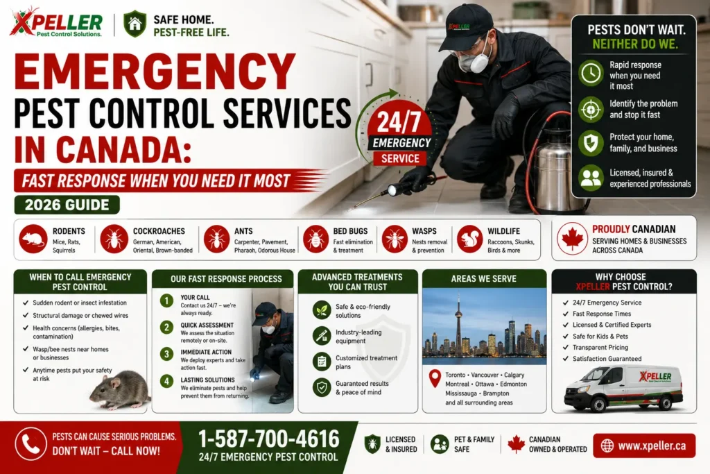 Emergency Pest Control Services in Canada Fast Response When You Need It Most (2026 Guide)