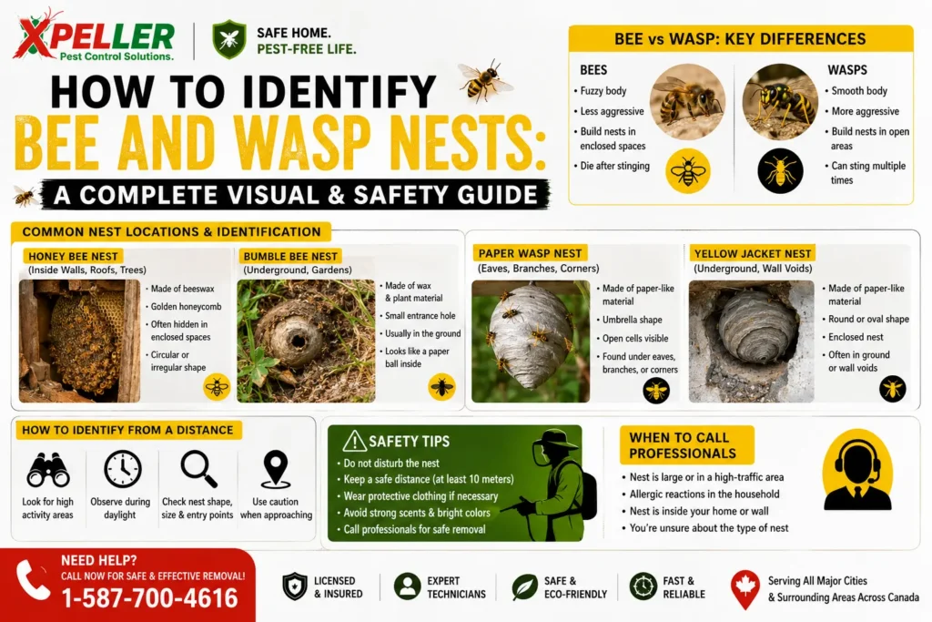 How to Identify Bee and Wasp Nests A Complete Visual & Safety Guide