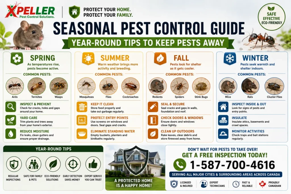 Seasonal Pest Control Guide – Year-Round Tips to Keep Pests Away