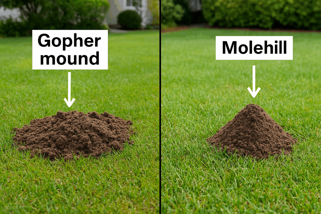 Gopher Mounds vs. Mole