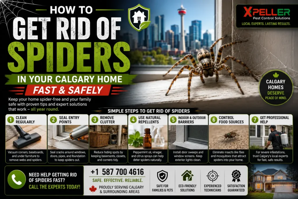How to Get Rid of Spiders in Your Calgary Home – Fast & Safely