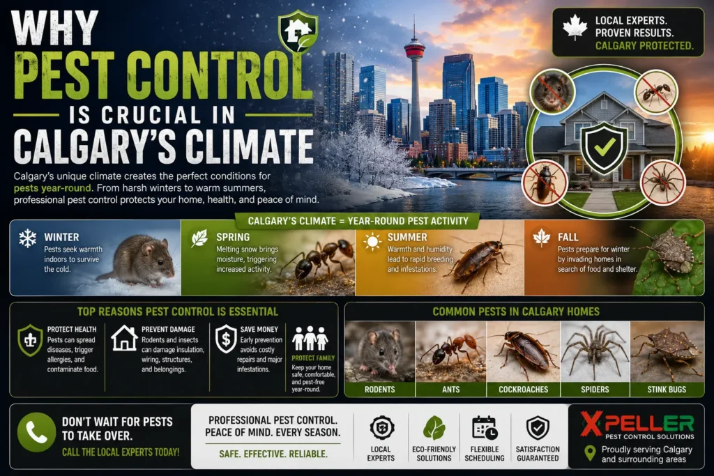 Why Pest Control Is Crucial in Calgary’s Climate
