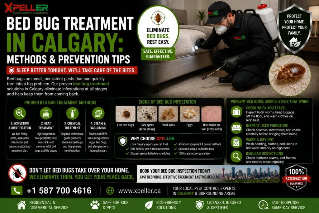 Bed Bug Treatment in Calgary Methods, and Prevention Tips