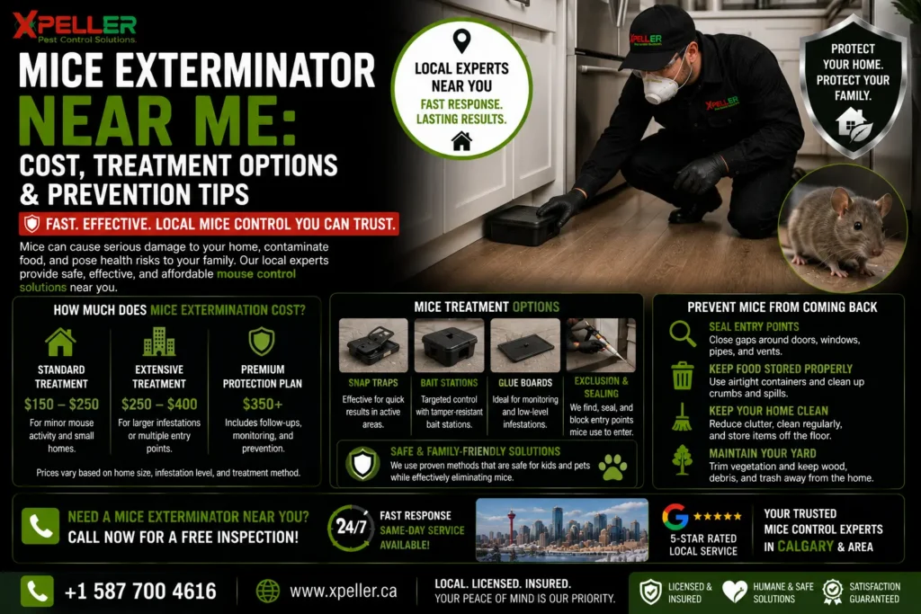 Mice Exterminator Near Me Cost, Treatment Options & Prevention Tips