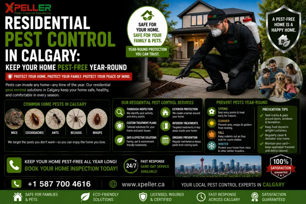 Residential Pest Control in Calgary Keep Your Home Pest-Free Year-Round