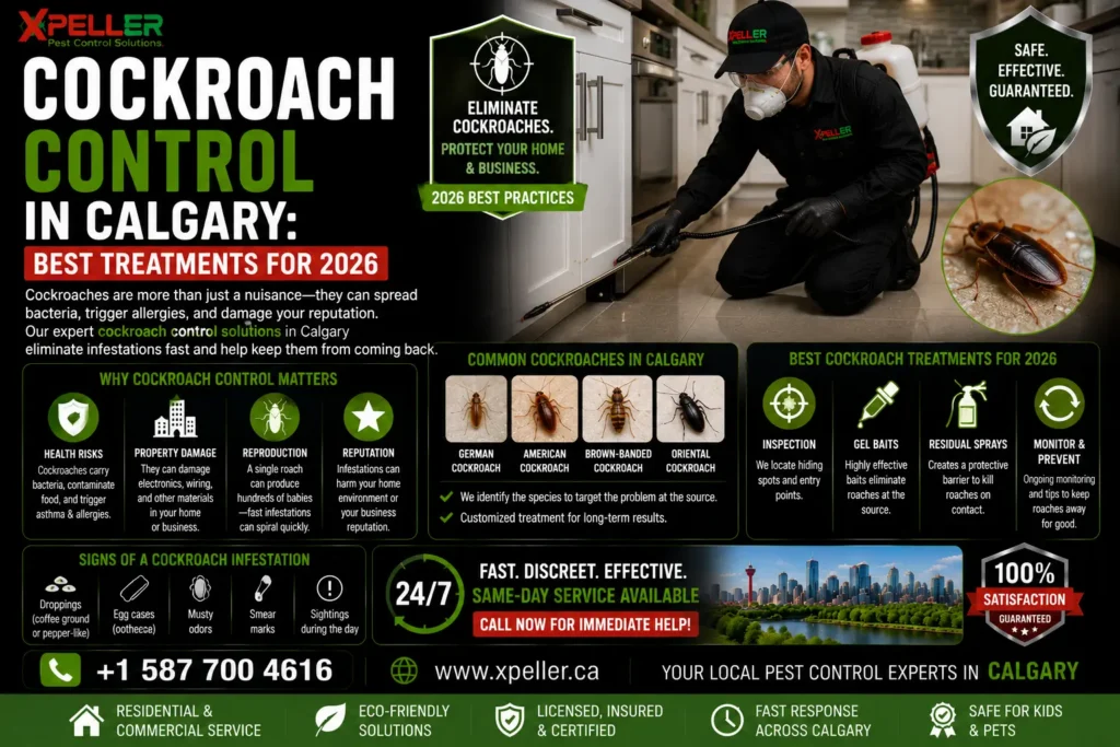 Cockroach Control in Calgary Best Treatments for 2026