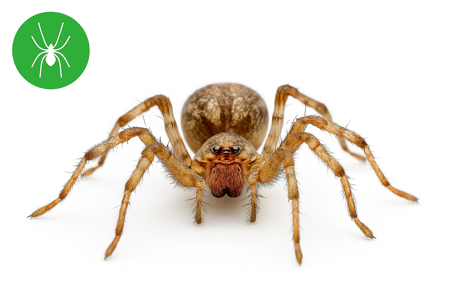 Spider removal service in Calgary home.