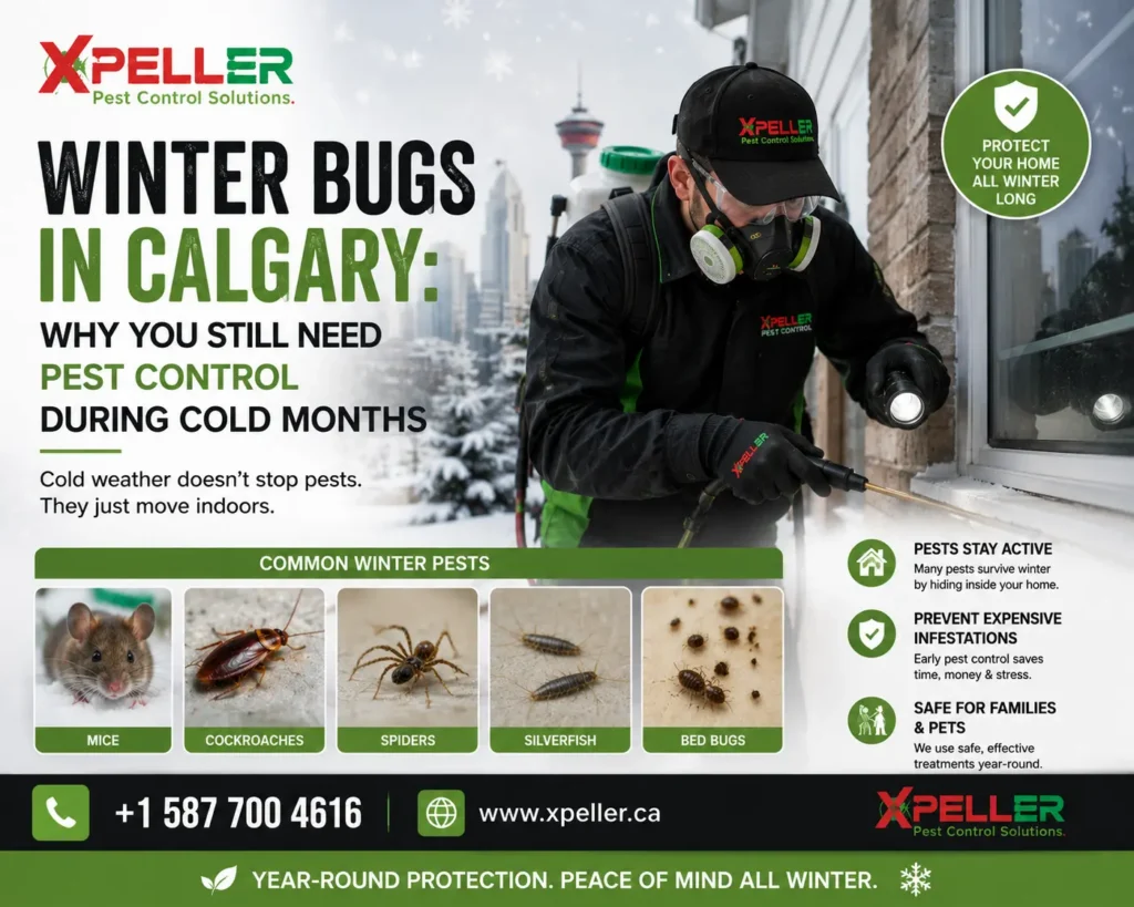 Winter Bugs in Calgary Why You Still Need Pest Control During Cold Months