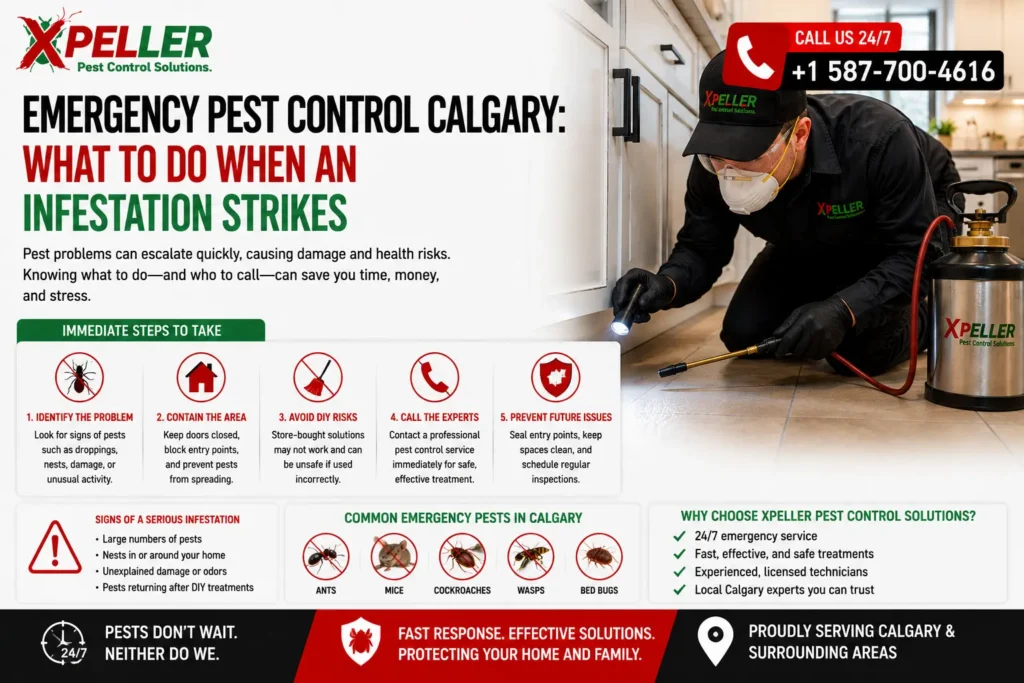 Emergency Pest Control Calgary What to Do When an Infestation Strikes