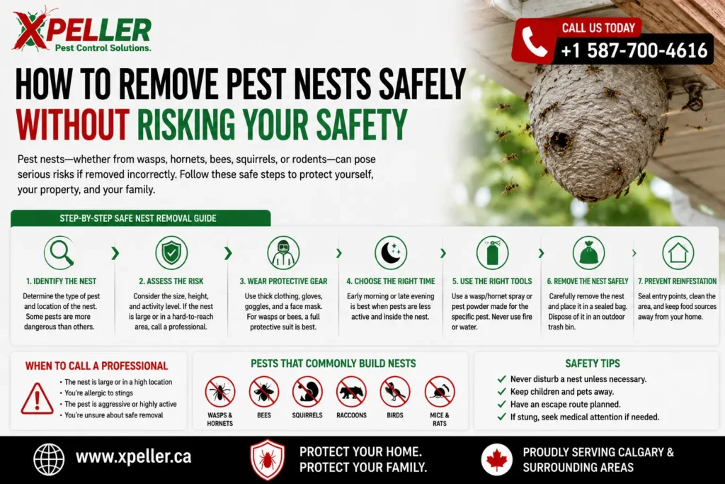 How to Remove Pest Nests Safely Without Risking Your Safety