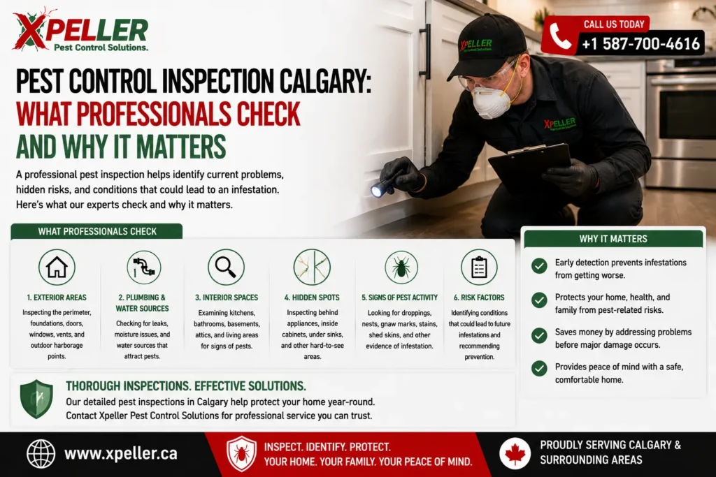 Pest Control Inspection Calgary What Professionals Check and Why It Matters