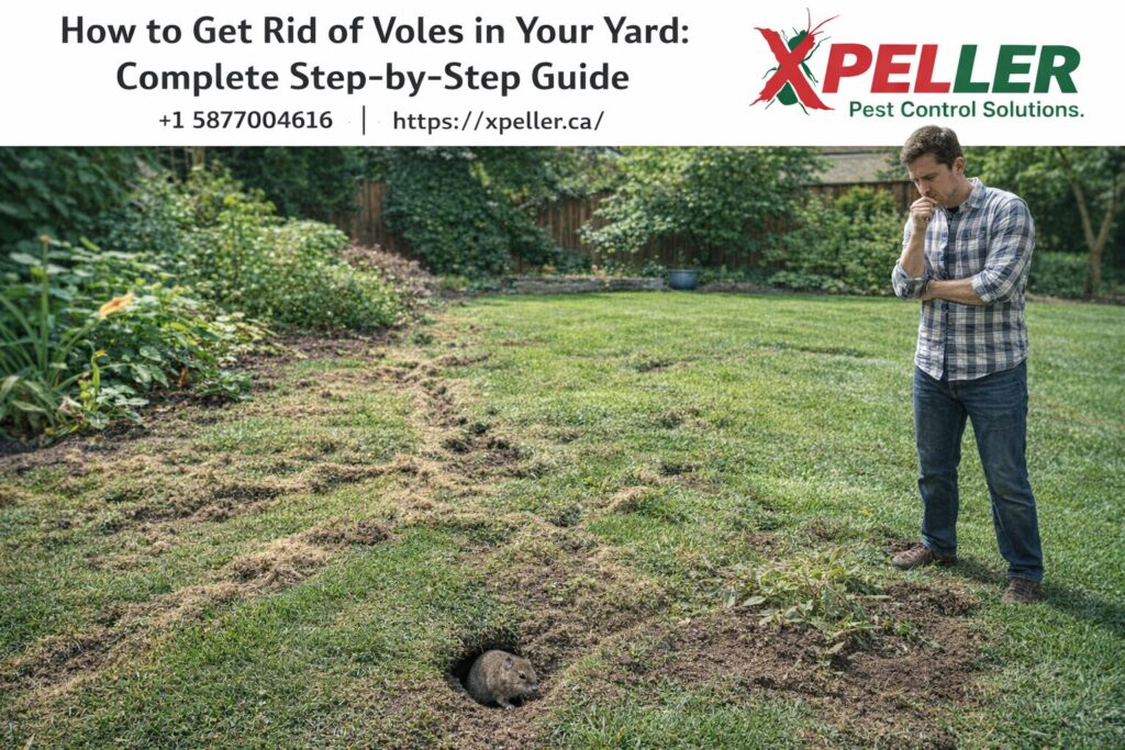 how to get rid of voles in your yard