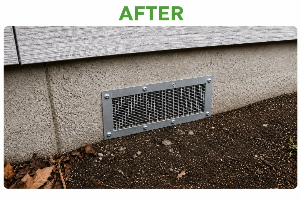 After pest control