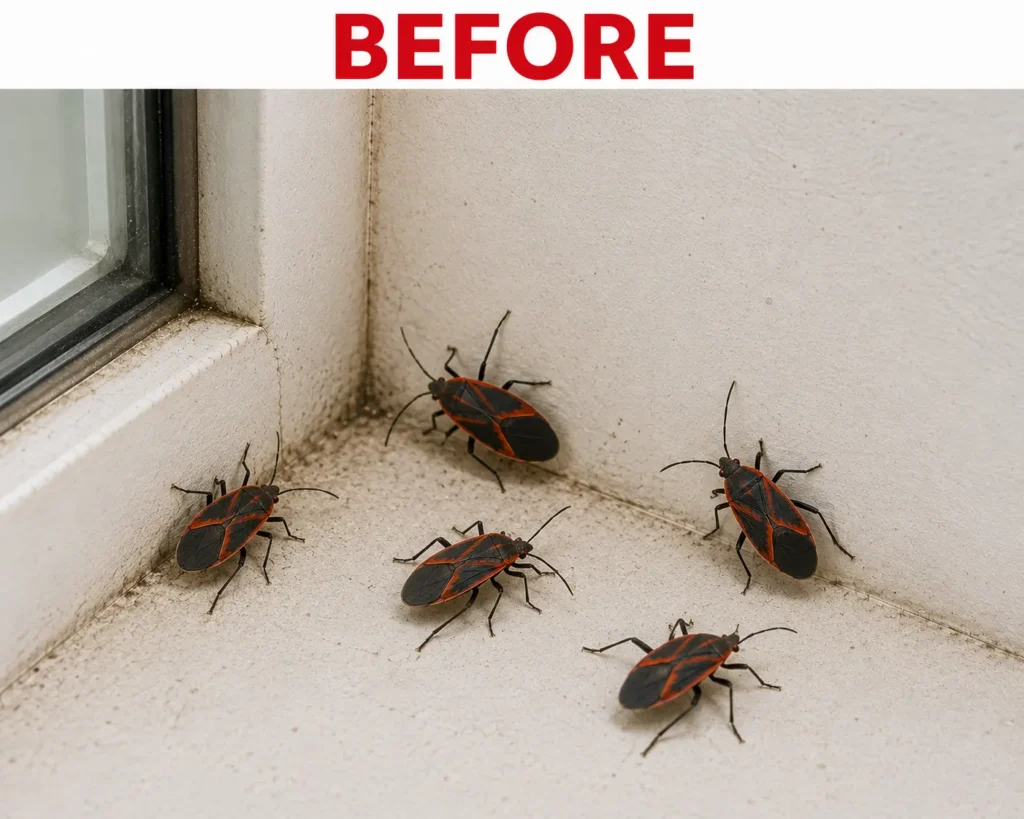 Before Boxelder Bug Control