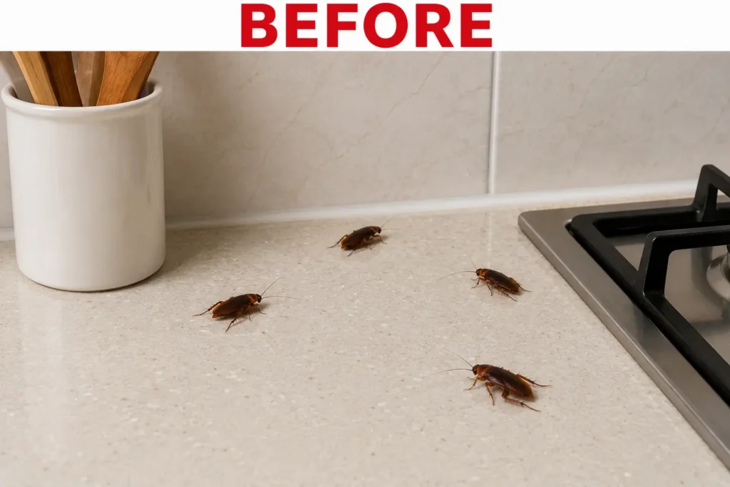 Before cockroach Control