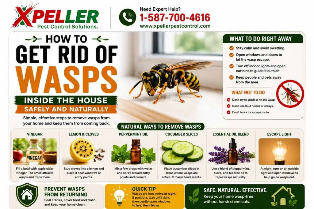 How to Get Rid of Wasps Inside the House Safely and Naturally