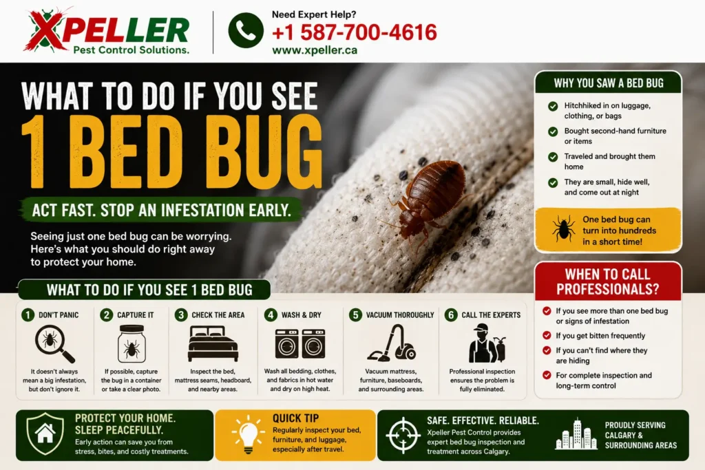 What to Do If You See 1 Bed Bug in Your Home