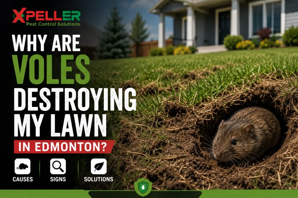 Why Are Voles Destroying My Lawn in Edmonton Causes, Signs and Solutions