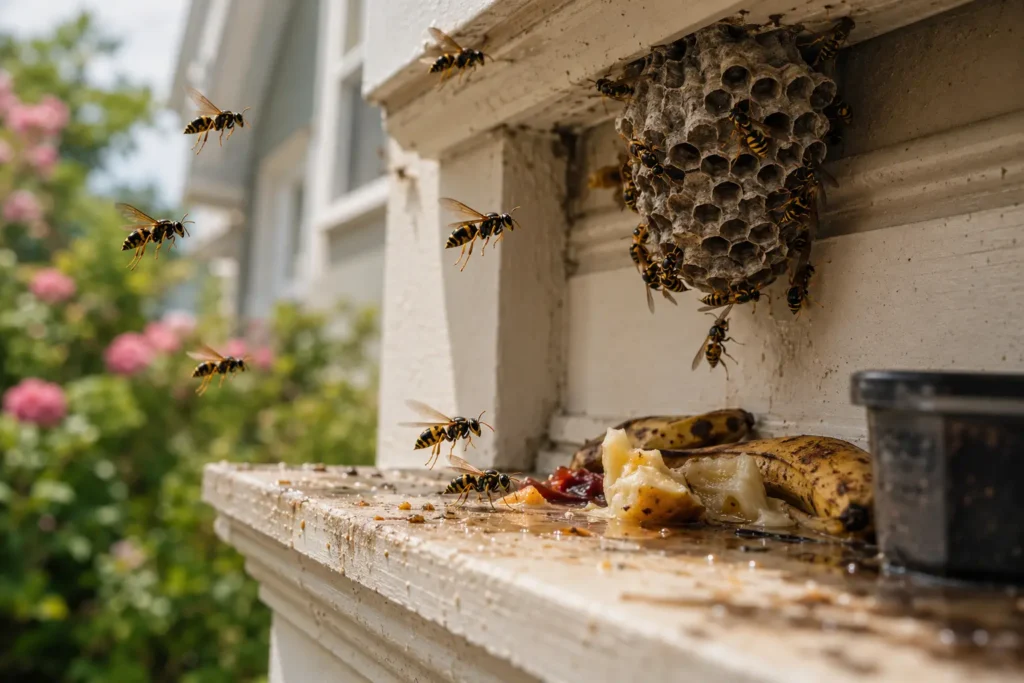 what attracts wasps to your house