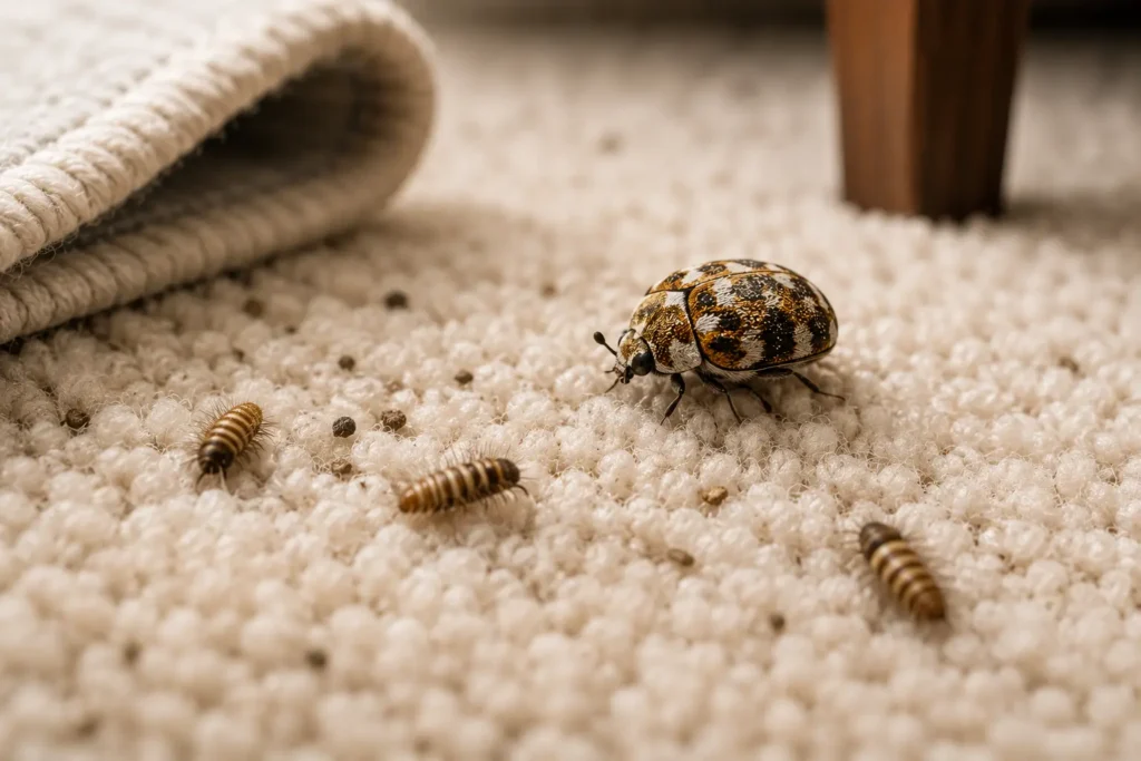 why are carpet beetles in my house