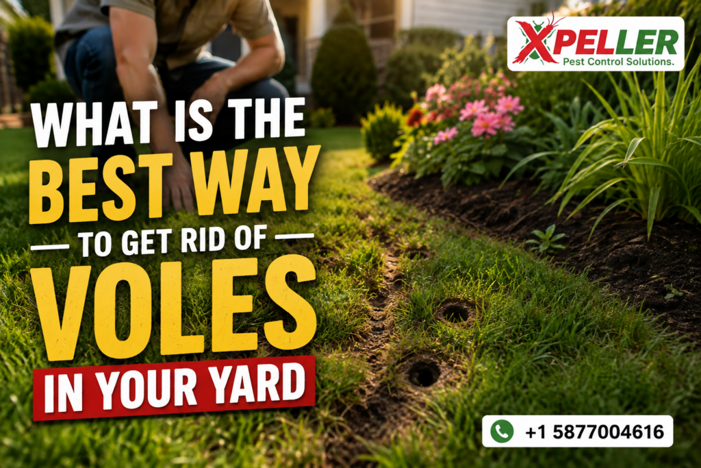 best way to get rid of voles in your yard