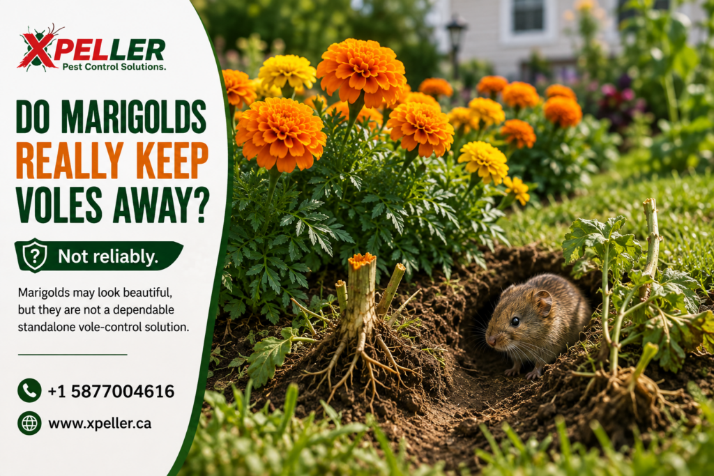 do marigolds really keep voles away
