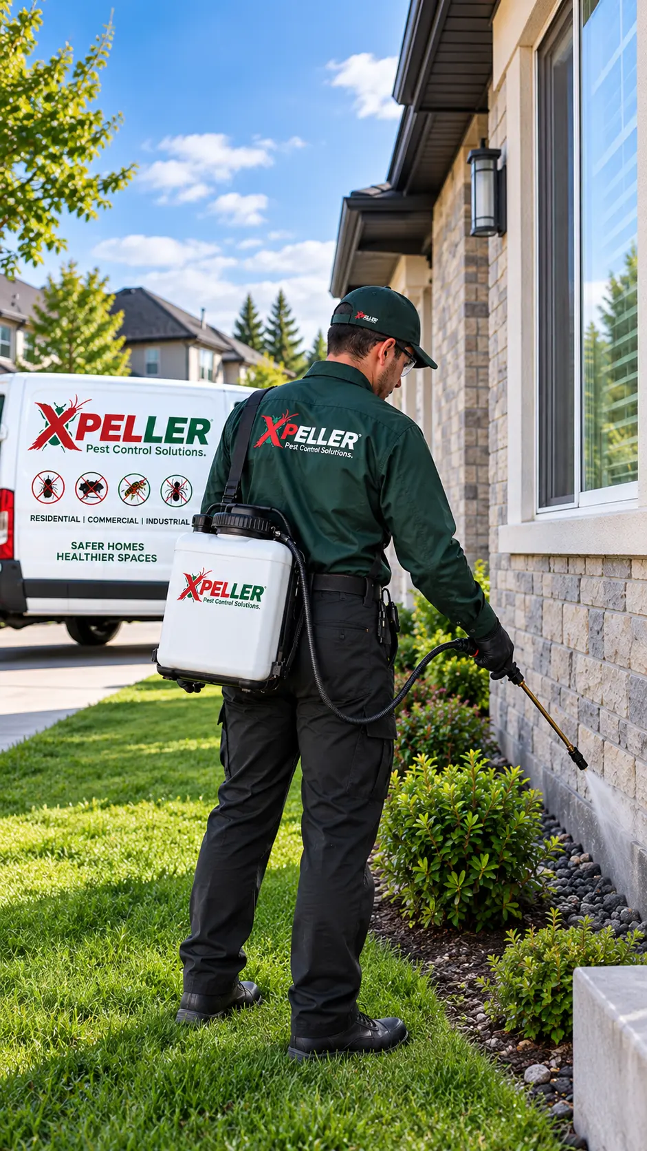 XPeller professional pest control technician in Calgary Alberta